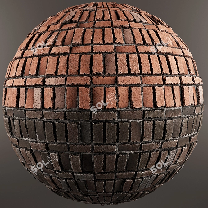 Brick04 Substance Designer 4K 3D model image 3