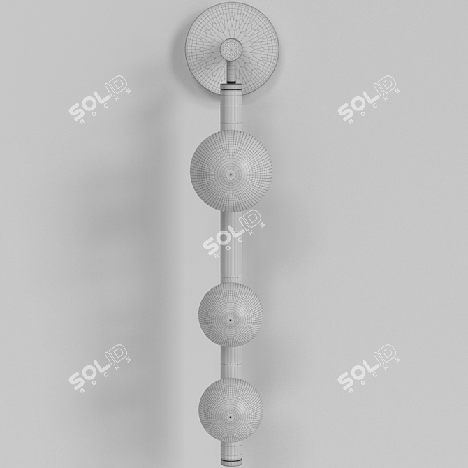 Modern Doll Wall Light 3D model image 4