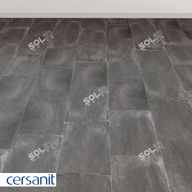 Cersanit Lofthouse Dark Gray Porcelain Tile 3D model image 1