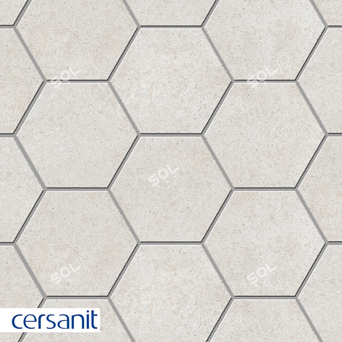 Cersanit Lofthouse Light Gray Mosaic 3D model image 1