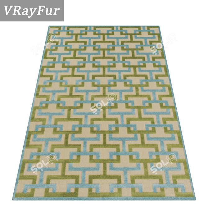 Premium Carpet Set: High-Quality Textures 3D model image 2