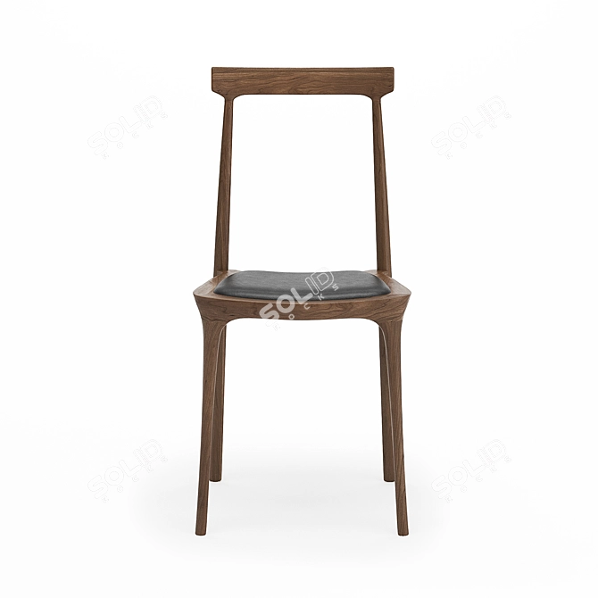 Elegant PJS Dining Chair 3D model image 2