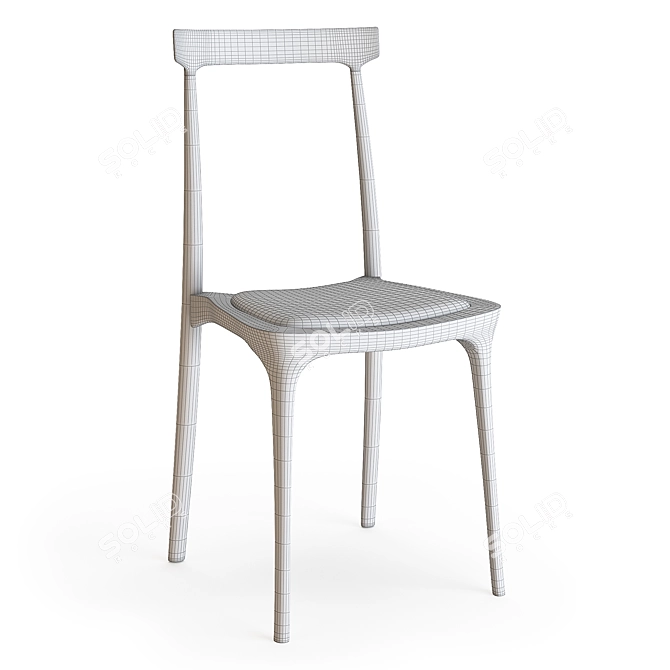 Elegant PJS Dining Chair 3D model image 9