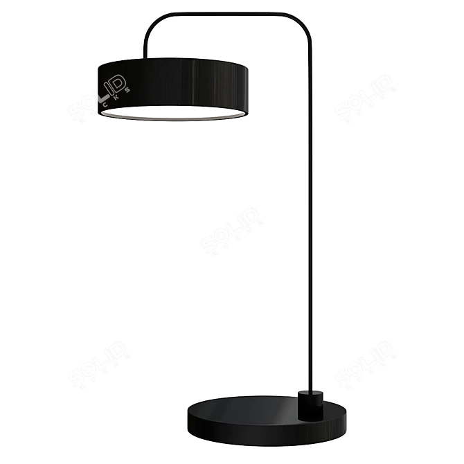 Modern Metal Table Lamp 3D model image 1