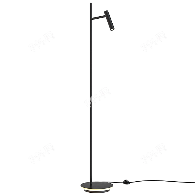 Modern Black Floor Lamp: Maytoni Estudo Z010FL 3D model image 1