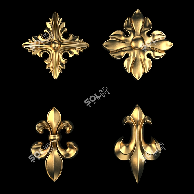 Gilded Element Pack: 3Dmax2016, Vray, Corona 3D model image 2