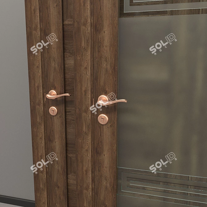 Elegant Entryways: Stylish Interior Doors 3D model image 2