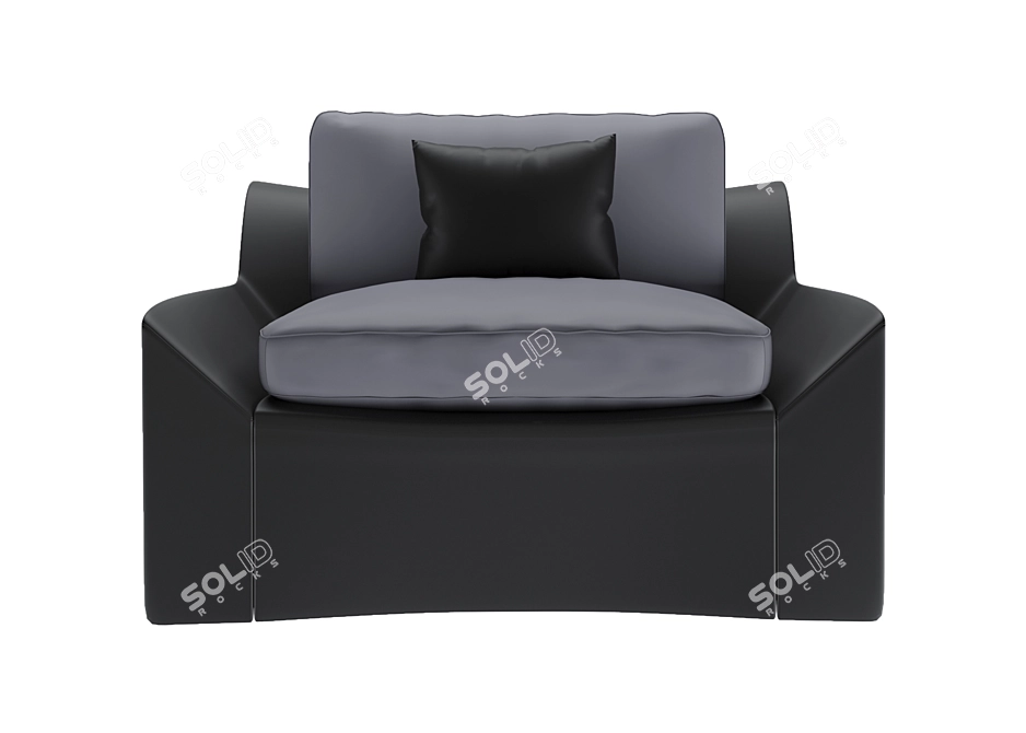 Luxury Bugatti Home Chiron Chair 3D model image 1