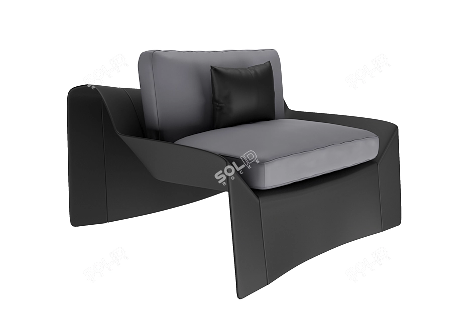 Luxury Bugatti Home Chiron Chair 3D model image 6