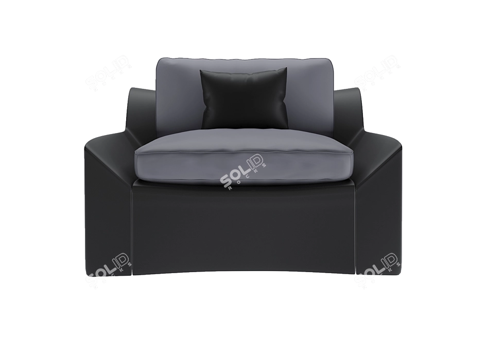 Luxury Bugatti Home Chiron Chair 3D model image 9