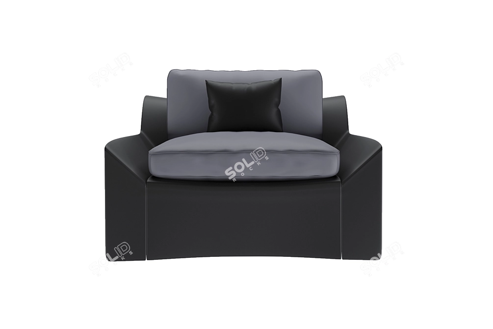 Luxury Bugatti Home Chiron Chair 3D model image 14