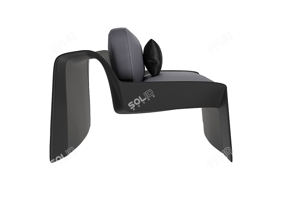 Luxury Bugatti Home Chiron Chair 3D model image 16