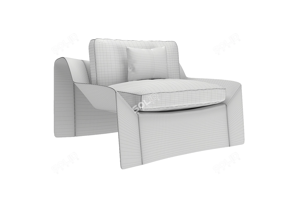 Luxury Bugatti Home Chiron Chair 3D model image 21