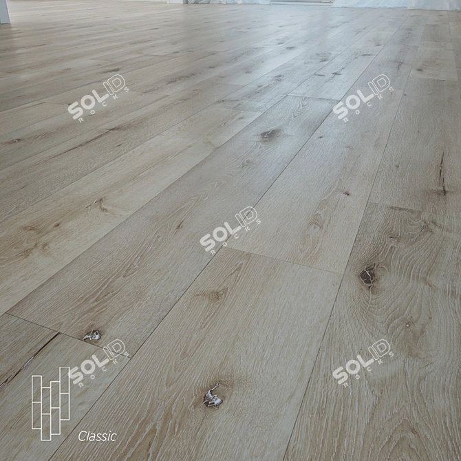 Provincial Oak: Premium Quality Flooring 3D model image 1