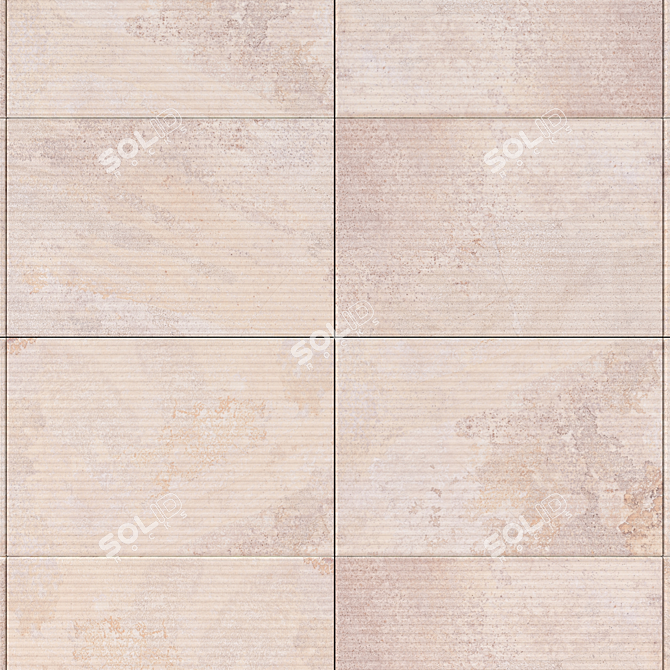 Mardin Cream Stone Wall Tiles 3D model image 2