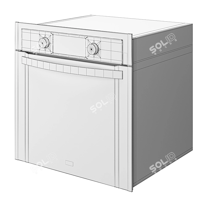 LG LB645E479T1 Built-in Oven: Efficient & Versatile 3D model image 4