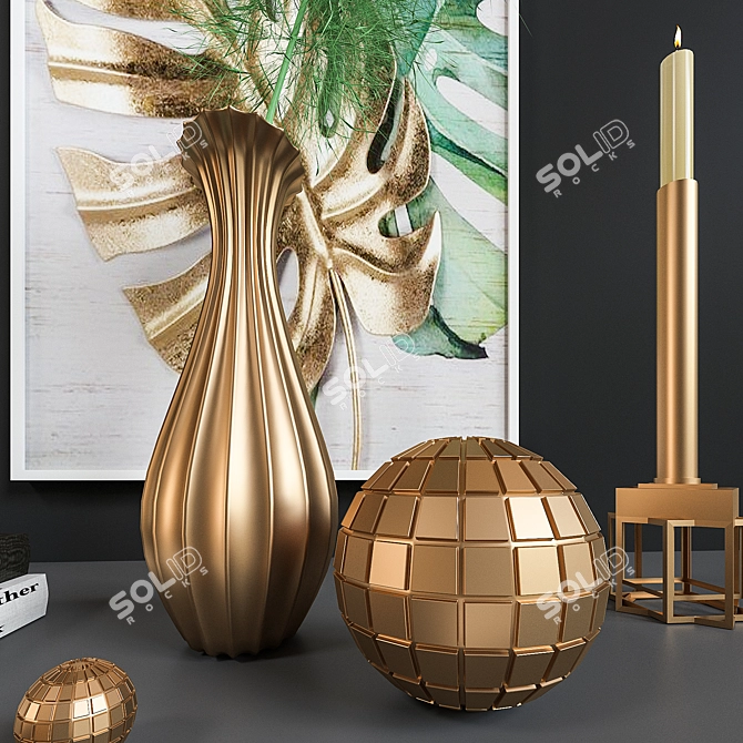 Elegant Decor Set: Vray Render 3D model image 2