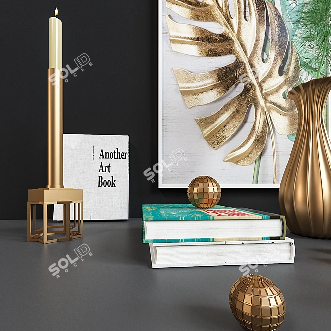 Elegant Decor Set: Vray Render 3D model image 3