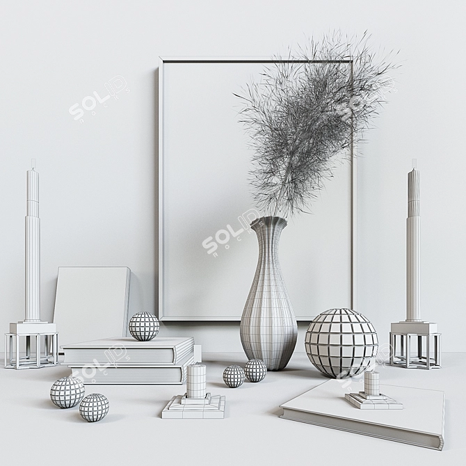 Elegant Decor Set: Vray Render 3D model image 4