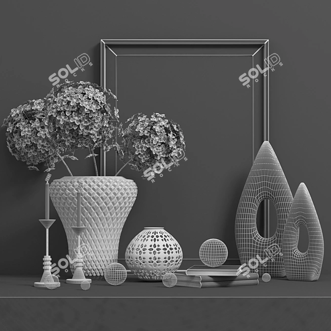 Modern Decorative Set 3D model image 4