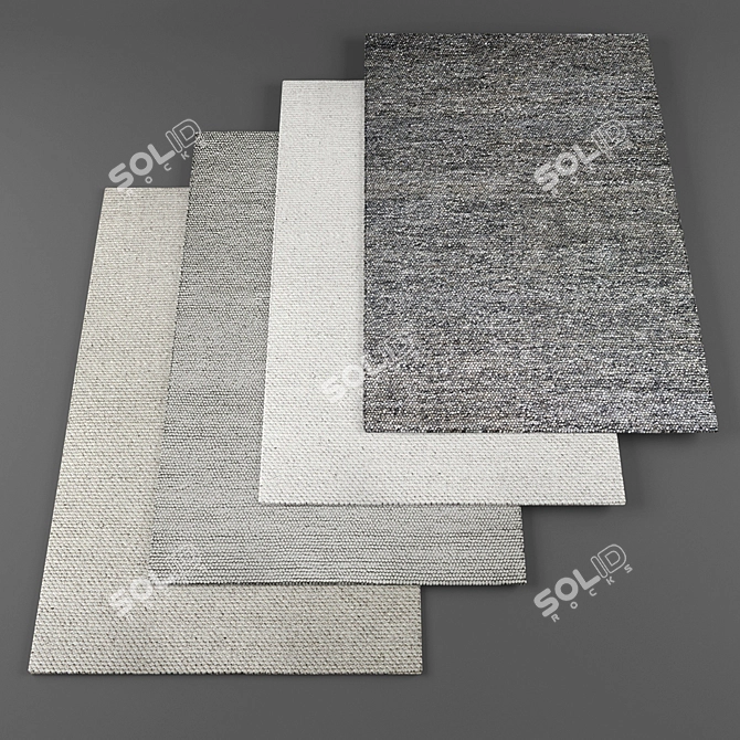 Amigos de Hoy Collection: Modern Rugs 3D model image 1