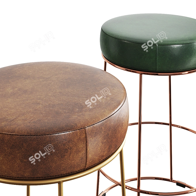 Cody Bar Stool by Jess Design 3D model image 2