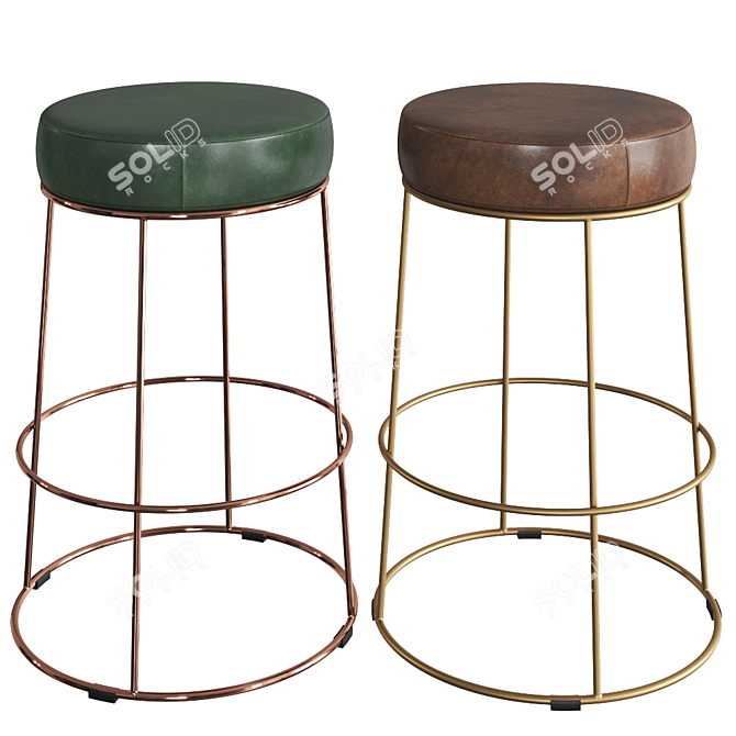 Cody Bar Stool by Jess Design 3D model image 5