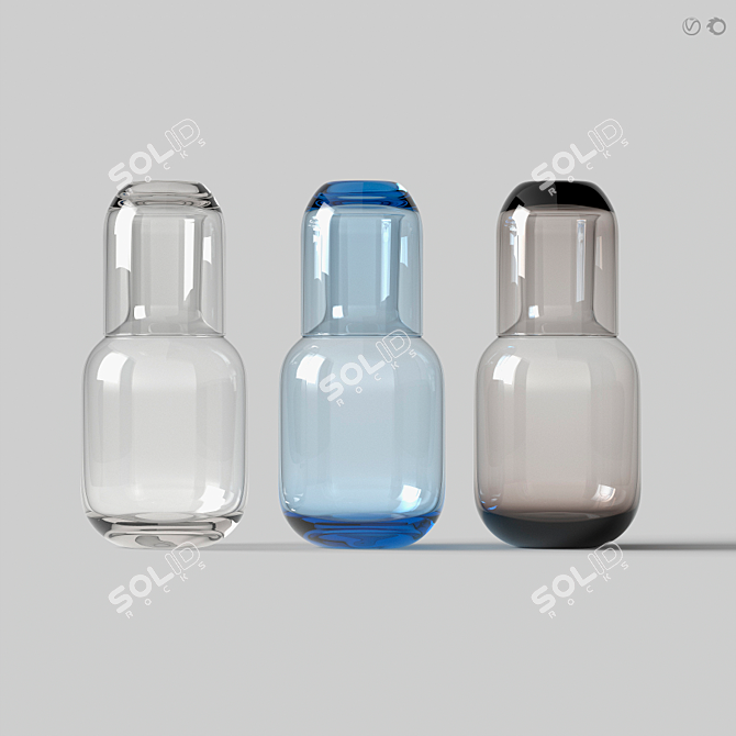 Nightglass Carafe Set 3D model image 1