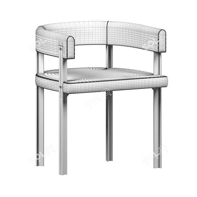 Sleek T Chair: Modern Elegance 3D model image 3