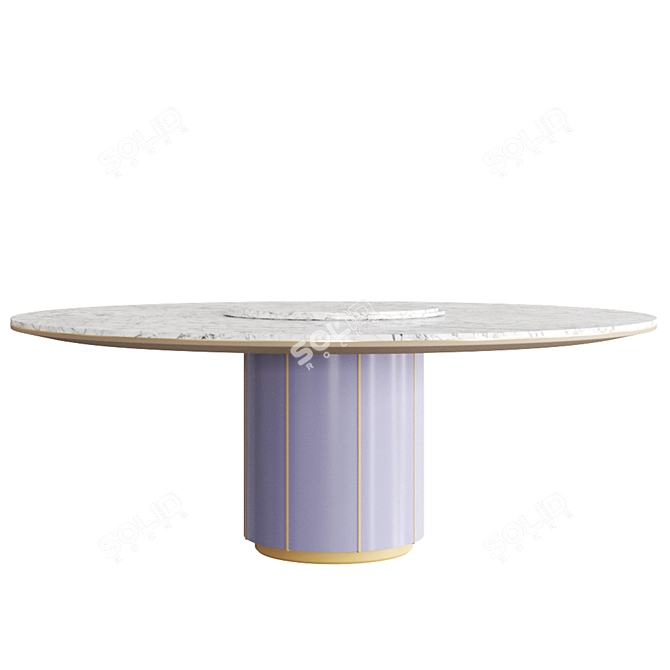 Luigi Volpi Gregory Dining Table 3D model image 4