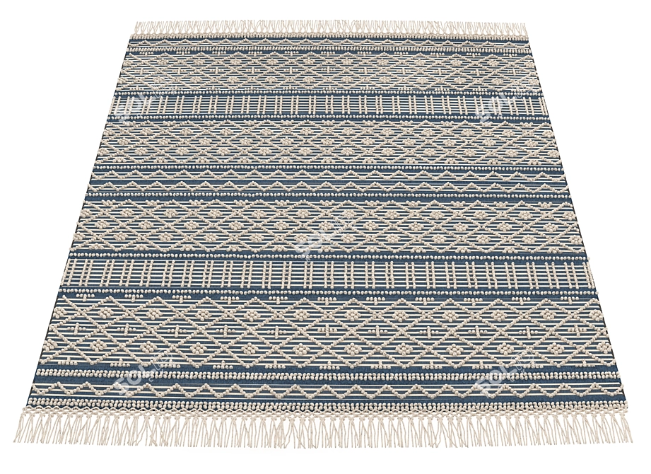 Surya Farmhouse Tassel Row | 120x200 cm 3D model image 4