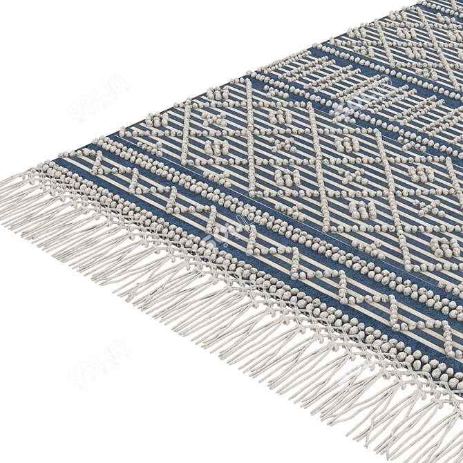 Surya Farmhouse Tassel Row | 120x200 cm 3D model image 6