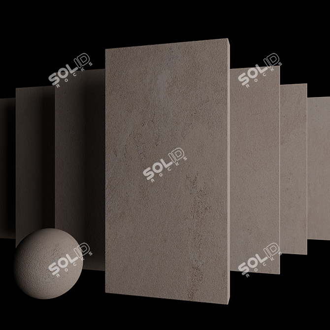 Tierra Sand Stone Tile Set 3D model image 3