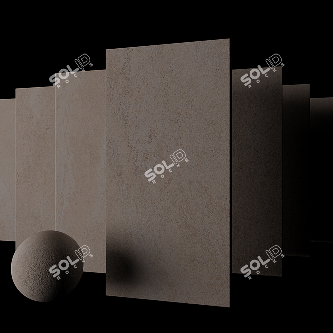 Tierra Sand Stone Tile Set 3D model image 2
