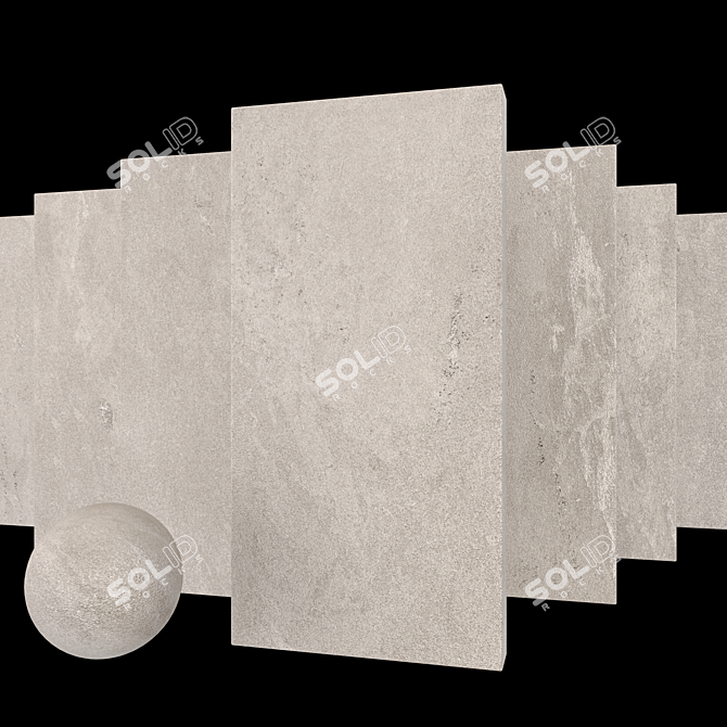 Tierra Sand Stone Set: Multi-Texture HD Tiles 3D model image 1