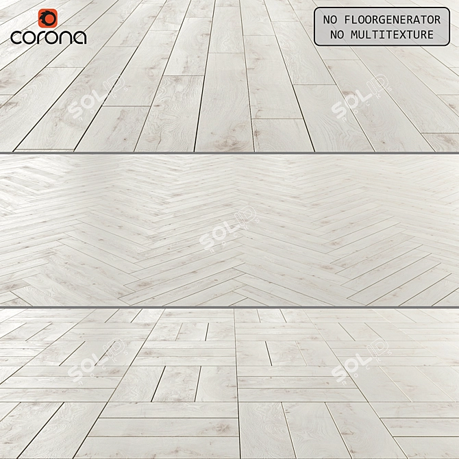 Chantilly Oak Laminate Flooring 3D model image 1