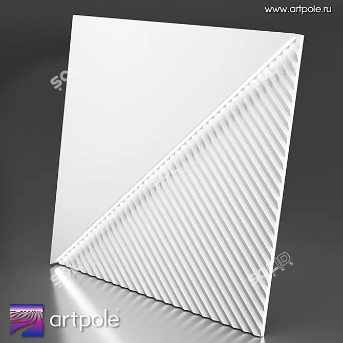 Ohm 3D Fields LED Panel 3D model image 1