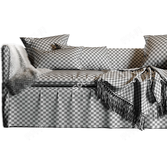 Boho Chic 240cm Sofa 3D model image 3