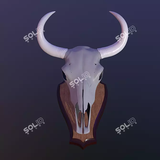 Yak Skull Medallion: 10 Texture Options 3D model image 2