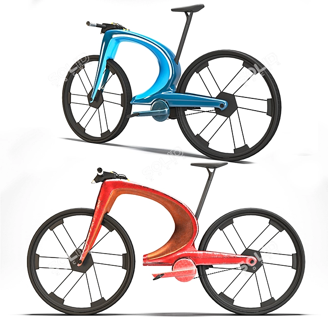  Futuristic Bike: Scifi Speedster 3D model image 2