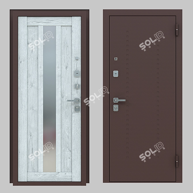 Prima Fortezza Luxury Doors 3D model image 1