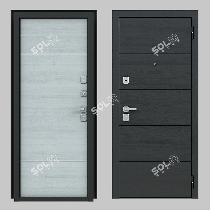 Prima Fortezza: Luxury Italian Doors 3D model image 1