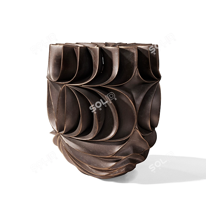 Bronze Acapella Sculpture by Halima Cassell 3D model image 4