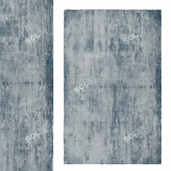 Modern Rus05 Gray Carpet - Stylish and Versatile 3D model image 1