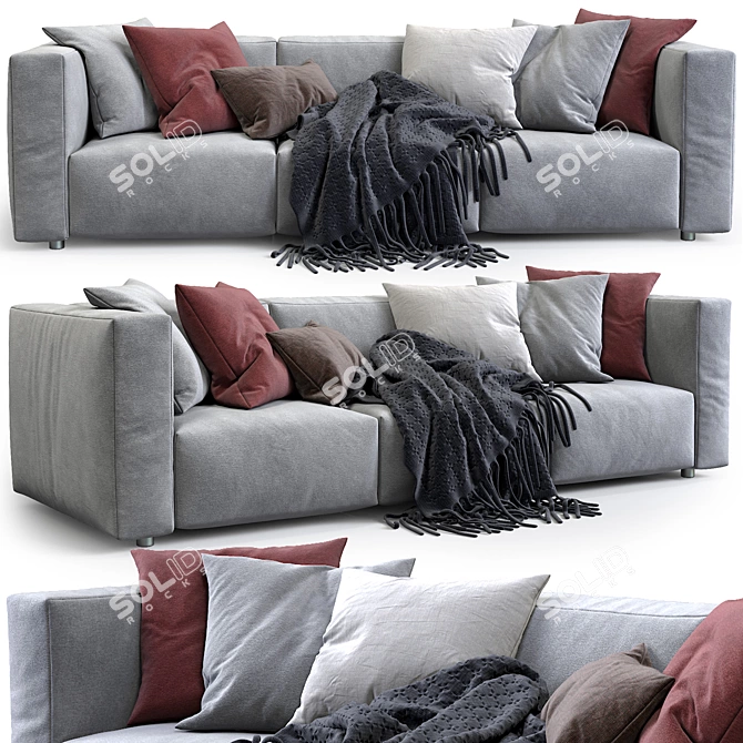 Modern Comfort: Prostoria Sofa Match 3D model image 1