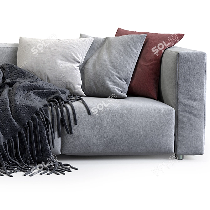 Modern Comfort: Prostoria Sofa Match 3D model image 2