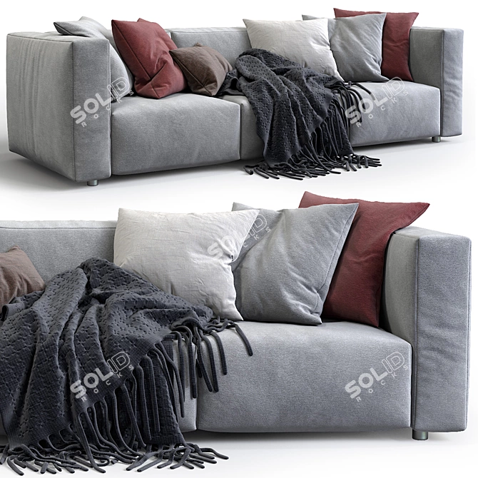 Modern Comfort: Prostoria Sofa Match 3D model image 3