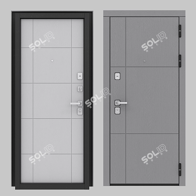 Prima Fortezza MB34 - Elegant Italian Entry Doors (Elegant Italian Entry Doors) 3D model image 1