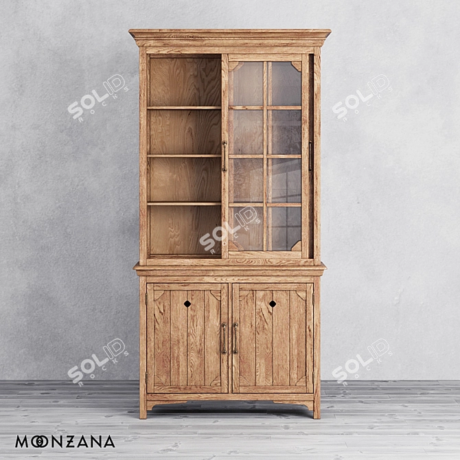 OM Library Resident 2-sections Cabinet 3D model image 3