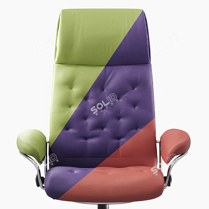 Elevate Your Comfort: Stressless Metro Office High-back 3D model image 4